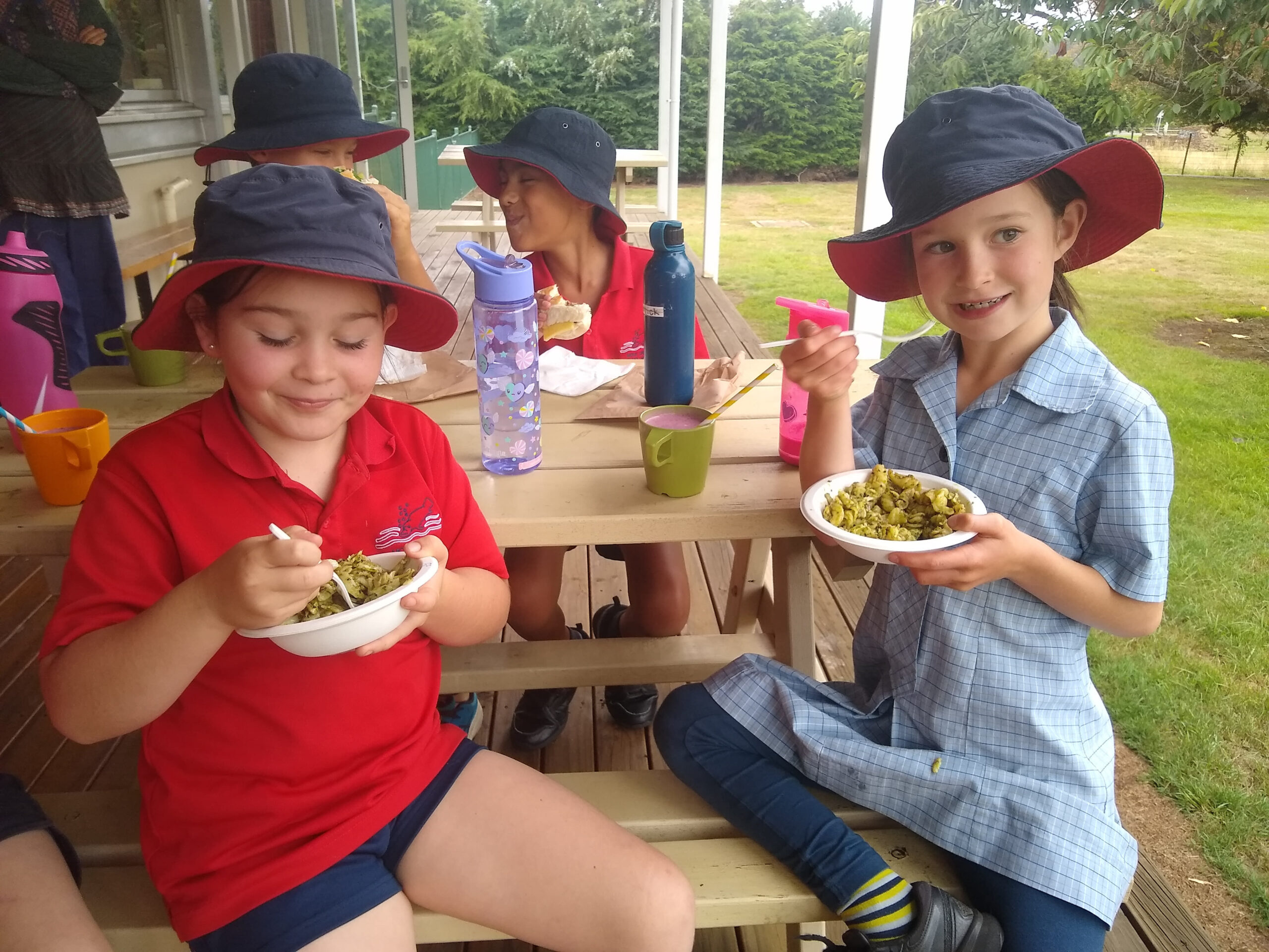 Children having lunch